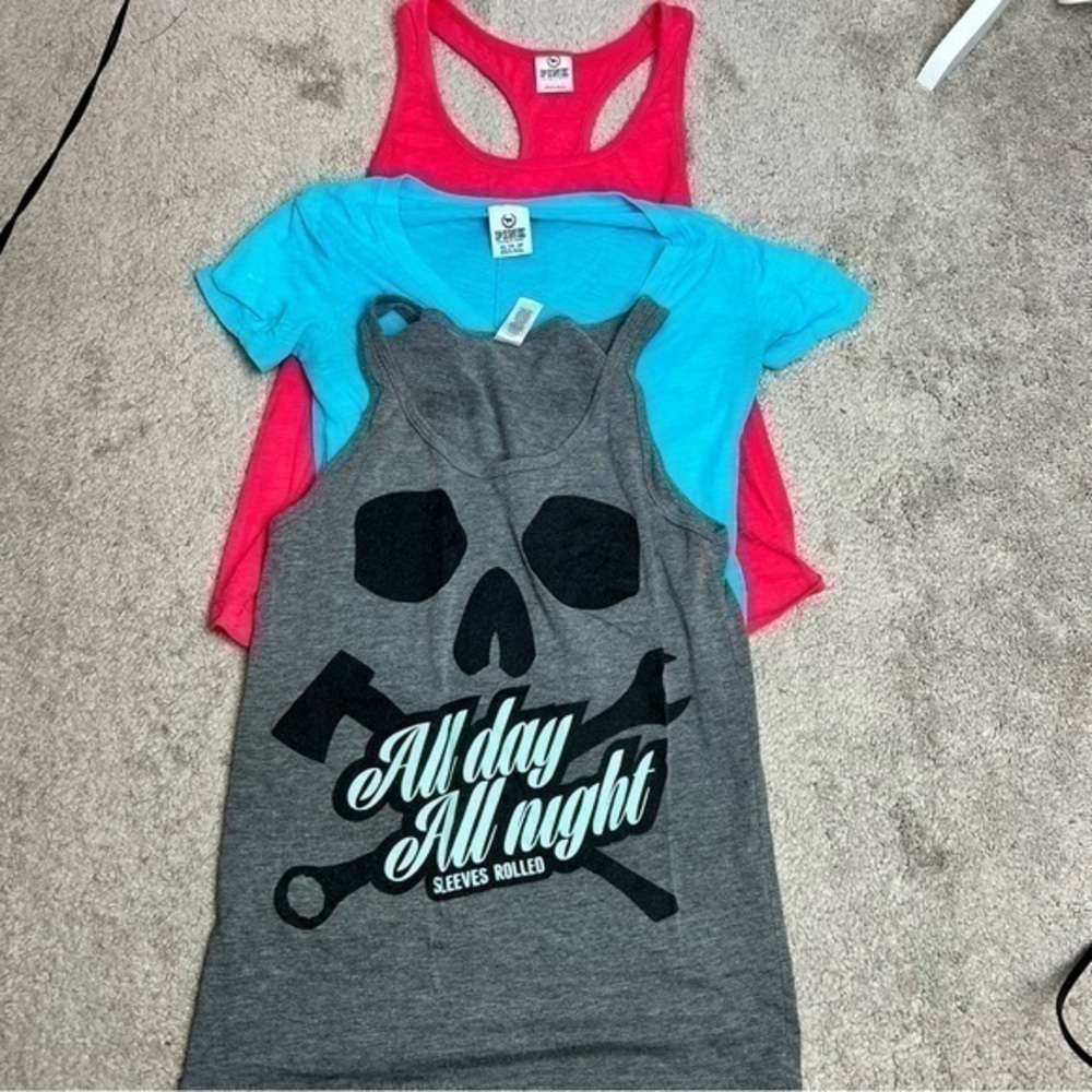 Victorias Secret Flag Nor Fail Bundle Workout Top and Tank Tops XS